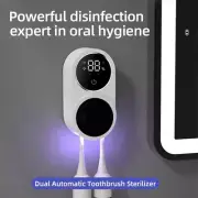 Mini Portable Rechargeable Toothbrush Sterilizer Induction Switch UV Display