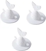 Cabilock Pcs Fishtail Design Sink Plug Cover for Kitchen Bathroom Wide Rim Drain Stopper Strong Adsorption Pad Size l