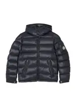 Moncler Kids New Maya Navy Quilted Shell Jacket (12-14 Years) 14 years