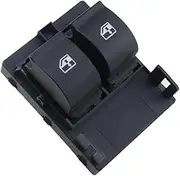 Pizgear Electric Control Power Master Window Switch, for Fiat Fiorino Citroen Nemo, for Peugeot, Bipper Tepee 735461275 with Panel Car Window Switch(Black Without Panel)