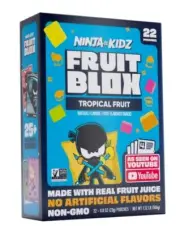 22 PACKS! FruitBlox Ninja Kidz Tropical Fruit Snacks, FREE EXPEDITED SHIPPING!