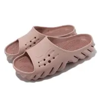 在飛比找ETMall東森購物網優惠-Crocs 拖鞋 Echo Slide 男鞋 女鞋 粉 粉紅
