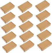 Alipis 15Pcs Corrugated Shipping Boxes Packing Boxes for Safe Transport Lightweight for Moving Mailing Storing Items