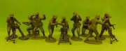EXPEDITIONARY FORCE WW2-AMC 04 PH WWII US ARMY MORTAR SECTION PLAIN HELMETS