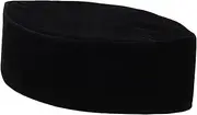 [MOBUTOFU] Muslim Hat Hats Newsboy Hat Solid Color Men's Hat Velvet Hat Boat Hat Solid Color Suede Men's Hat Bonballoon Solid Color Boat Southeast Asian Prayer Hat Black Golden Velvet