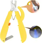 Cat Nail Clipper with LED & -U-V Light, Cactus Shape Cat Nail Clippers with Brig