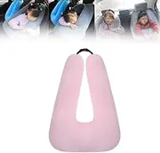 Traveling Car Pillow for Kids,Roadtrip Pillow,Traveling Car Pillow,Car Pillow for Kids,Car Traveling Pillow for Kids,Kids Car Pillows for Sleeping,Head and Body Support U Shaped Pillow (Pink B)
