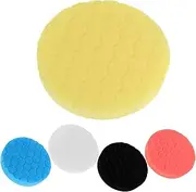 TOGEVAL 5pcs Car Wax Pads Set Foam Polishing Sponge Buffing Pads for Auto Waxing and Detailing Design for Easy Task Identification and Enhanced Performance