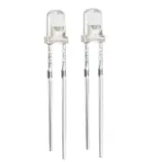 40pcs 3mm White LED Diode Lighting Electronics Component Emitting Light 3-3.4V