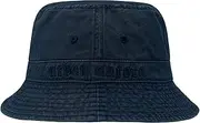 [Clakllie] Fashion Bucket Hat Washed Cotton Outdoor Boonie Hat Fishing Sun Cap Packable Summer Travel Beach Caps Unisex