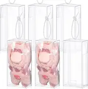 Wowangce 6 Pcs Clear Figure Display Bag Protective Cover Figures Storage Clear Bag Keychain Protective Case Dustproof Collectibles Case for Dolls
