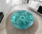 36" Round Marble Coffee Table Top Handmade Premium Quality Malachite Center Top