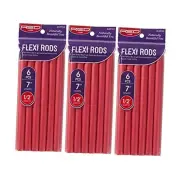 Flexi Rods 7", 1/2" Diameter - Heatless Hair Curler for 90S Glamorous Bouncy