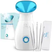 NanoSteamer Large 3-in-1 Nano Ionic Facial Steamer with Precise Temp Control ...