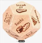 Conversation Starter Dice - Fun Food Decision Maker for Meals 12-sided