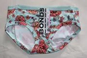 Bonds Ladies WYU6A 15W Garden of Eden Print Cottontails Midi Brief Size 10 New