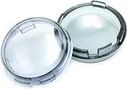Motorcycle Front Rear Bullet Turn Signal Light Lens Covers 2pcs Motorbike Signal Lamp Shell(BLACK Transparent)