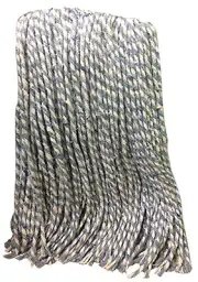 ABCO Products 01305-TS 4 Ply Natural Yarn Cotton Mop Head, Cut End, Blue/White
