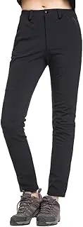 Aufgevals Women's Outdoor Camping & Hiking Waterproof Fleece Snow Ski Pants