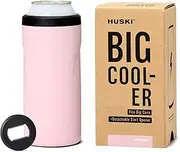 Huski Big Can Cooler | New | Premium 440ml & 500ml Beer & Energy Drink Cooler with Detachable 3-in-1 Opener | Triple Insulated | Keeps Cans up to 10x Colder | Doubles as a Tumbler (Powder Pink)