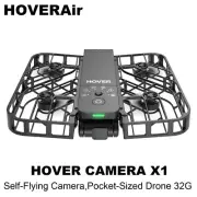 HOVERAir X1 Self-Flying Camera Pocket-Sized Drone Palm Takeoff Black (Standard)