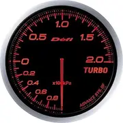 DF09902 Advance BF Bar Boost Gauge, Red, 60mm