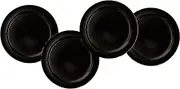 Emile Henry 8-inch Salad/Dessert Plates, Set of 4, Black