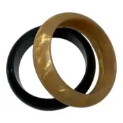 Lil' Jumbl BPA Free Baby Teething Bracelet BT001 Black/Metallic Gold