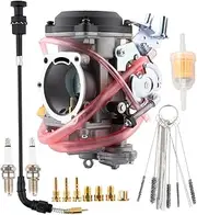 CV40 Carburetor 40mm Carbuertor for Harley Davidson Sportster 1200 XLH1200 Sportster 883 XL883 1998-2016 / Softail 1988-2017 / Dyna FXR FXD 1988-2016 / Touring 1988-2016 27490-04 with Choke Cable