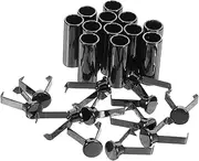 [GAROZATION] 12pcs Zinc Alloy Drawstring Cord Locks for Pants Hoodies Sportswear Durable End Caps with Secure Grip for Easy Use and Stylish Finish