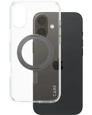 CARE by Panzer Feature MagSafe & KickStand Phone Case - iPhone 16 Plus - Black