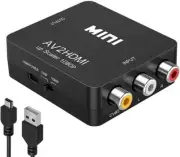 Rca To Hdmi Converter Av To Hdmi Adapter For Ps2 Xbox Wii Vcr Dvd Players