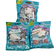 Crayola Scribble Scrubbie Ocean Pets Pack Of 3 Walter, Coral & Toby NEW