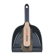 Horsehair Broom & Dustpan Combo, Hand Broom, Compact Hand Sweep Set