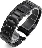 [BUQMNKKC] CAREG Curved End Stainless Steel Watchband Fit For Tissot 1853 T035 14/16/18/22/24mm Fit For LONGINES Watch Band Women Men's Durable