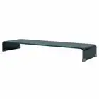 TV Stand/Monitor Riser Glass Black 120x30x13 cm vidaXL