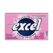 Excel Gum Excel Sugar-Free Gum Bubblemint, 12 Count (Case Of 12)