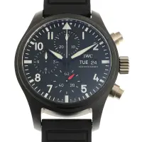在飛比找PChome24h購物優惠-IWC 萬國錶 飛行員TOP GUN 海軍空戰部隊橡膠腕表(