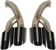 MUGE-Stainless Steel GTS Style Exhaust Exhaust System Muffler Tip Muffler Tip Car Tailpipe Compatible For Porsche Cayenne 8100C 2015-2017