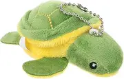 KONTONTY Cute Kawaii Sea Turtle Plush Keychain Adorable Backpack Accessory Soft Sea Turtle Ornament for Travel Bag Filler Birthday Party Favor