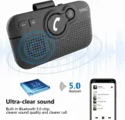 Handsfree Bluetooth Car Kit for Cell Phone, Wireless Bluetooth Speaker for Car
