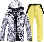 [Dsimilarl] Winter Men Thermal Warm Ski Suit Male Waterproof Skiing and Snowboarding Sets Jacket Pants Suit Snow Clothes