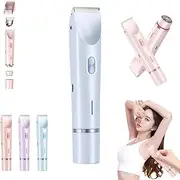Velvissa Silksnip Hair Trimmer, Velvissa Silksnip Hair Tool Women Split Ends, Bikini Body Trimmer, 2-In-1 Dual-Head Shaver With Ceramic Blades, Waterproof, Rechargeable (Blue)