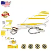 8ft Weather-Resistant Rope Ladder Fire Escape - 2000 lb Capacity, Easy to Deploy