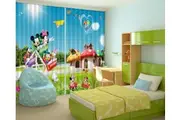 3D Printing Curtain Mushroom Houses For Kids 2244 ACHX Curtains Drapes