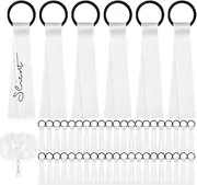 [Generic] Cheerleader Name Labels,Cheerleader Pom Poms Labels Ribbon | Portable Cheer Camp Pom Tags Tie Ribbon for Backpack, Box, Key, Bag