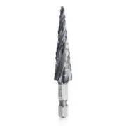 Aleric Four Spiral Flute Cobalt Step Drill Bit,1/8"-1/2" M35 Wear-Resistant