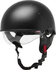GMax HH-65 Half-Helmet Naked - Matte Black - 2X-Large H1650078