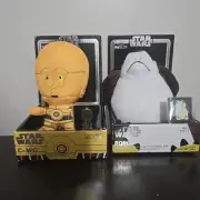 Star Wars C-3PO & PORG Collectible Plush With Enamel Pin New in Box Bundle Toy