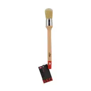 Jasart Elevate Red Hog Art Painting Round Nylon Mix Brush #12/29mm White Bristle